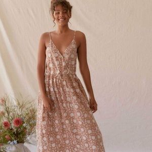 EUC Christy Dawn Block Print Floral Lincoln Dress M